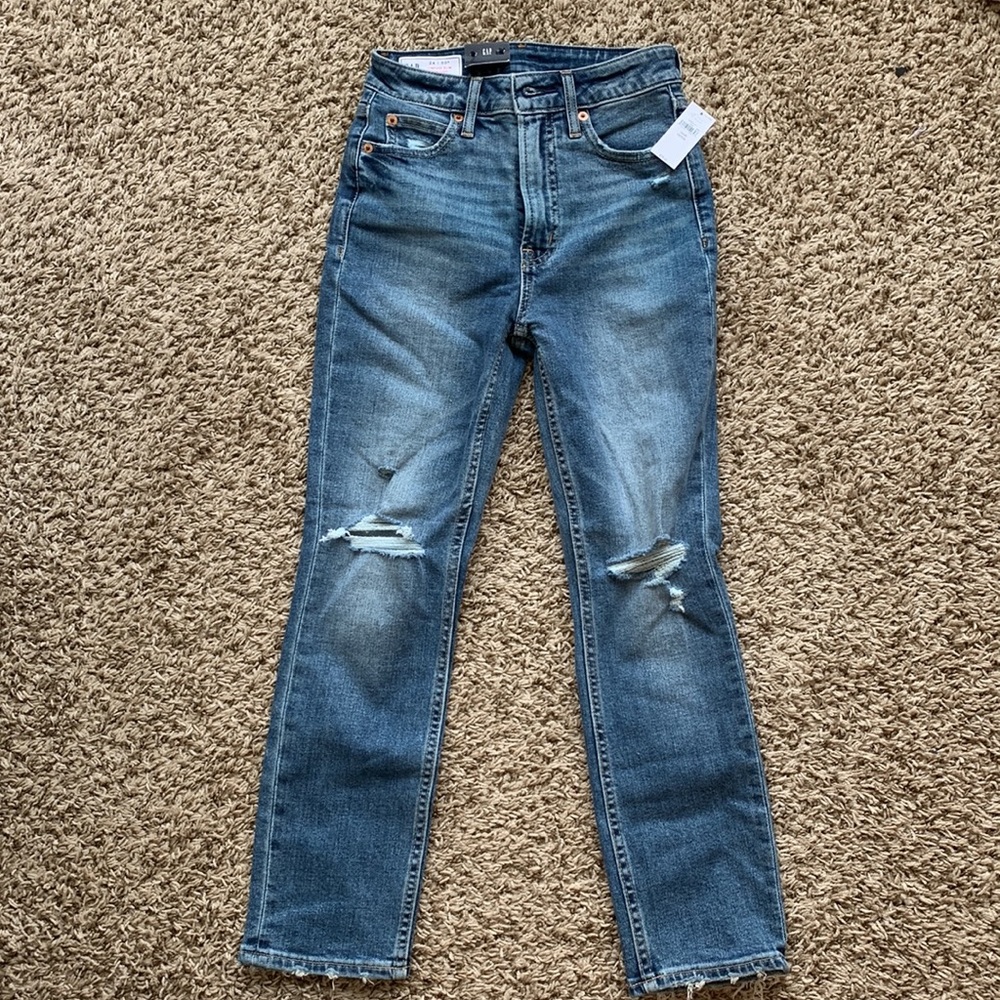 Gap high rise stretch jeans. Size 24.